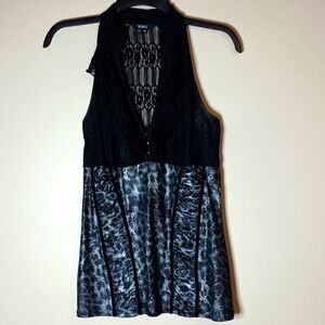 XOXO Leopard and Lace Top